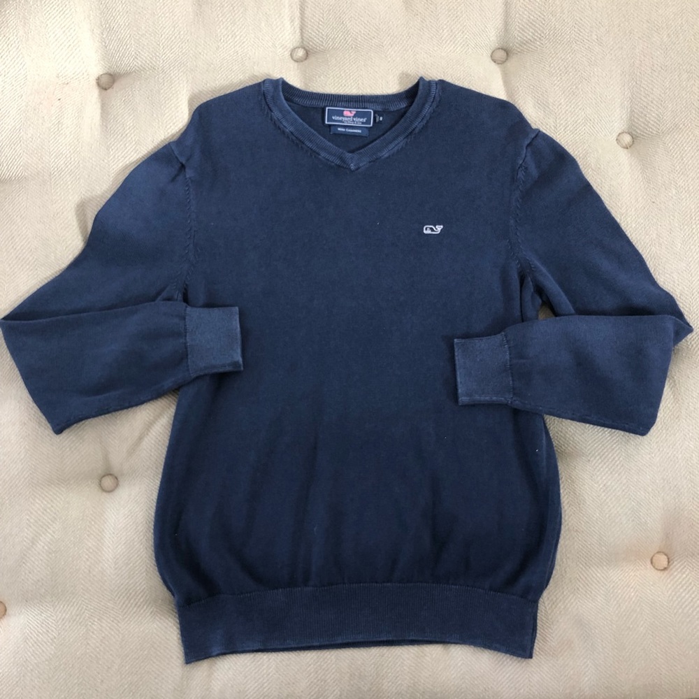 Dark Blue V Neck Sweater Men’s Medium Vineyard Vines